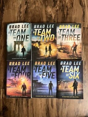 Brad Lee Lots of 6- Unsactiined Set Thriller Books